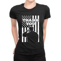 Thank You Veterans Ladies Fitted T-shirt | Artistshot