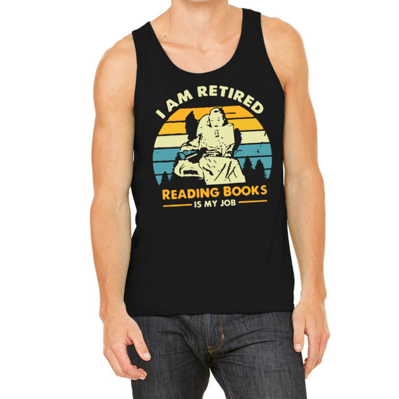 Vintage Reading Book Is My Job Tank Top by frizidan | Artistshot