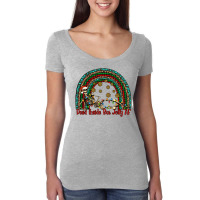 Dead Inside But Jolly Af Rainbow Women's Triblend Scoop T-shirt | Artistshot