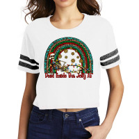 Dead Inside But Jolly Af Rainbow Scorecard Crop Tee | Artistshot