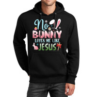 No Bunny Loves Me Like Jesus Easter Christian Religious Retro Vintage Unisex Hoodie | Artistshot