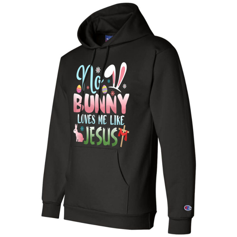 No Bunny Loves Me Like Jesus Easter Christian Religious Retro Vintage Champion Hoodie by Aria-Proctor | Artistshot