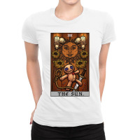 The Sun Tarot Card Halloween Voodoo Doll Pagan Witch Altar T Shirt Ladies Fitted T-shirt | Artistshot