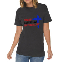 Proud Christian Nationalist For Men Women Vintage T-shirt | Artistshot