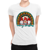 Merry Christmas Gnomes Ladies Fitted T-shirt | Artistshot