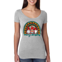 Merry Christmas Gnomes Women's Triblend Scoop T-shirt | Artistshot