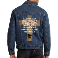 Psalm 234 Jesus Christ Is Lord Revival Bible Christian Birthday Men Denim Jacket | Artistshot