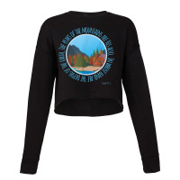 Psalm 954 Mountains Earth Are His Christian Bible Verse Characters Car Cropped Sweater | Artistshot