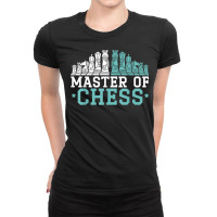 Master Of Chess Sport Grandmaster Board Game Chess Player T Shirt Ladies Fitted T-shirt | Artistshot