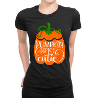 Pumpkin Spice Cutie Delicious Fall Flavor Novelty Item T Shirt Ladies Fitted T-shirt | Artistshot