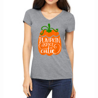 Pumpkin Spice Cutie Delicious Fall Flavor Novelty Item T Shirt Women's V-neck T-shirt | Artistshot