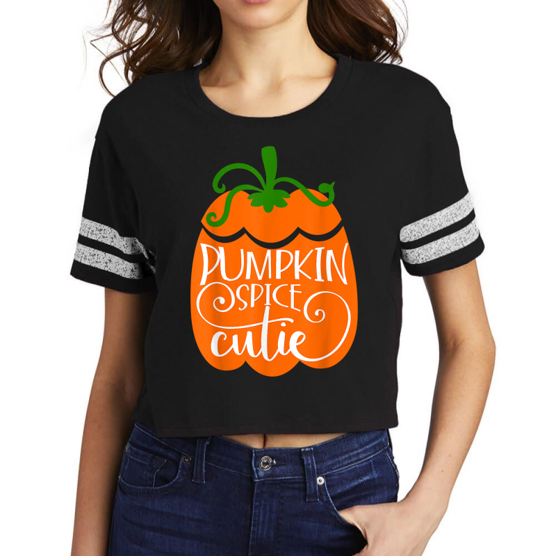 Pumpkin Spice Cutie Delicious Fall Flavor Novelty Item T Shirt Scorecard Crop Tee by efronpngoick3 | Artistshot