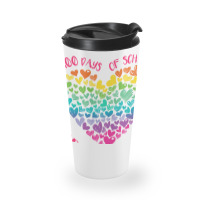 Cute 100 Days Of School And Still Loving It Hearts 100th Day Long Slee Travel Mug | Artistshot