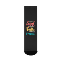 Jesus A Child Of God A Woman Of Faith A Warrior Of Christ Crew Socks | Artistshot