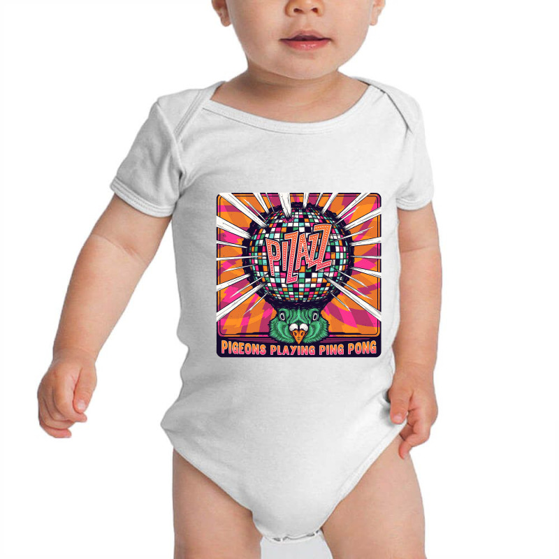 Best Pigeons Playing Ping Pong Music Baby Bodysuit by liqualyfu | Artistshot