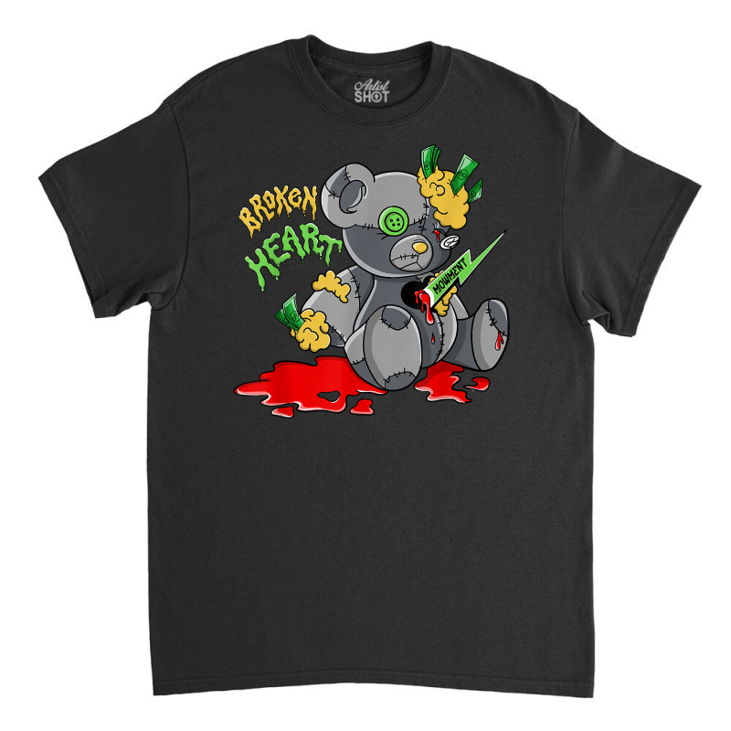 Bear Broken Heart Retro Green Bean 5s Matching T Shirt Classic T-shirt ...