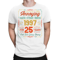 Vintage 25th Anniversary Wedding 25 Years Of Marriage 1997 T Shirt T-shirt | Artistshot