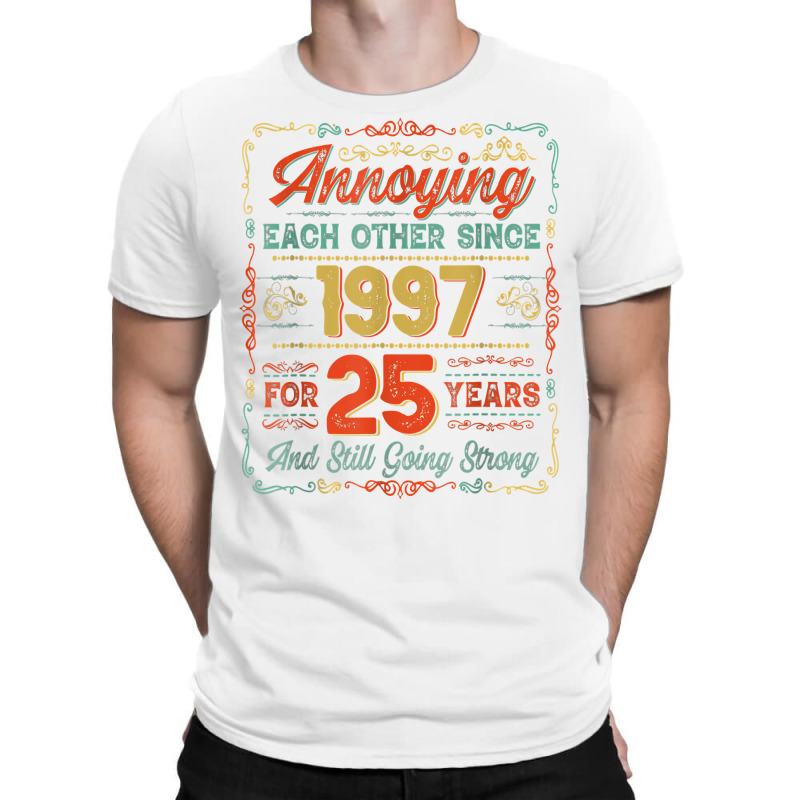 Vintage 25th Anniversary Wedding 25 Years Of Marriage 1997 T Shirt T-shirt | Artistshot