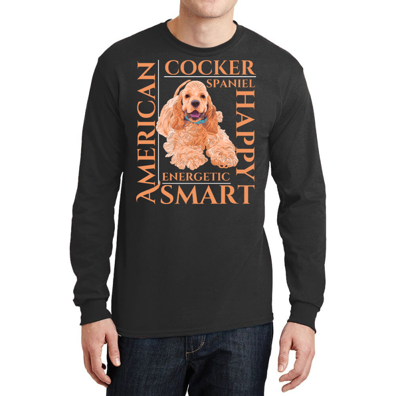 Cocker Spaniel T  Shirt Cocker Spaniel Dog Traits Gift T  Shirt (1) Long Sleeve Shirts by macadamiatalkative | Artistshot