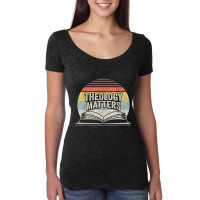 Retro Vintage Theology Matters Reformed Christian Characters Video Gam Women's Triblend Scoop T-shirt | Artistshot