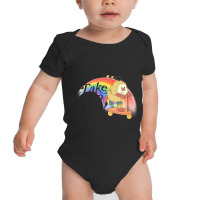 Take No Shit! Faded Style 80s Rainbow Meme Design   Nihilist Memes Baby Bodysuit | Artistshot