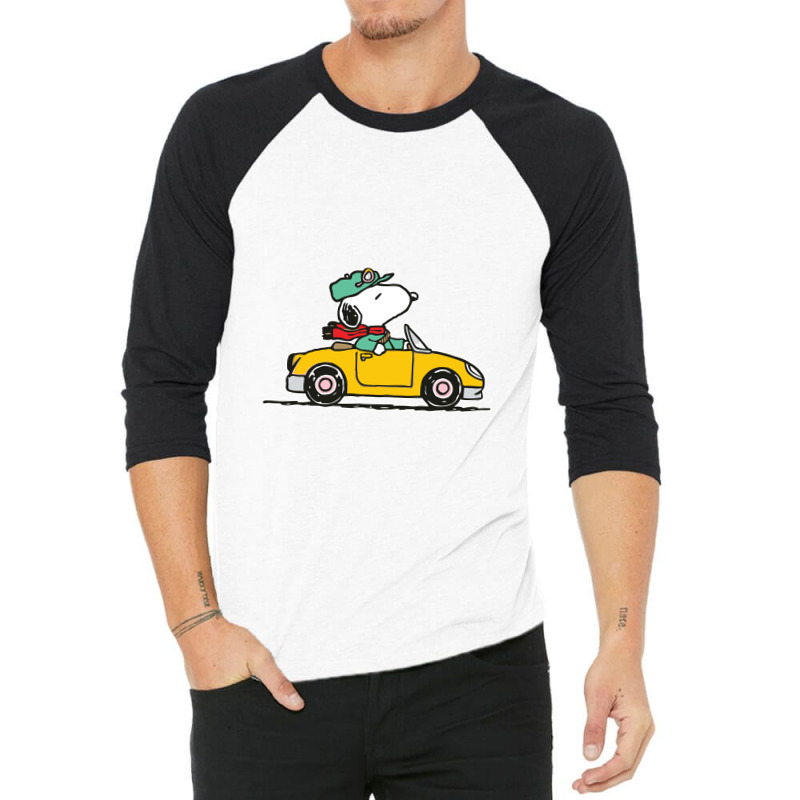 Funny Peanuts Car 3/4 Sleeve Shirt | Artistshot