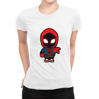 Spider Miles Morales Chibi Ladies Fitted T-shirt | Artistshot