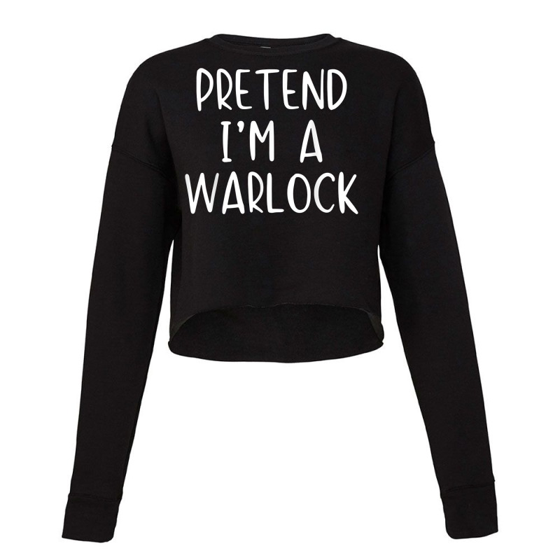 Pretend Warlock Costume Halloween Lazy Easy T Shirt Cropped Sweater by ruffelbzk | Artistshot