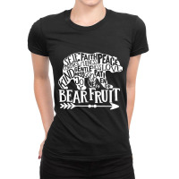 Self Control Faithfulness Peace Bear Fruit Christian Faith Mens Funny Ladies Fitted T-shirt | Artistshot