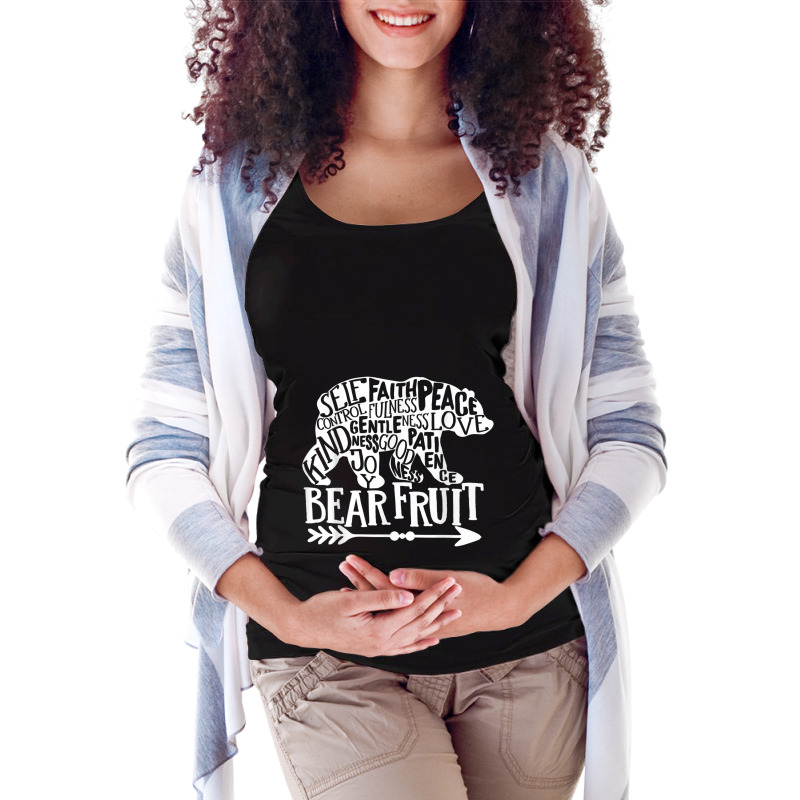 Self Control Faithfulness Peace Bear Fruit Christian Faith Mens Funny Maternity Scoop Neck T-shirt by Aria-Proctor | Artistshot