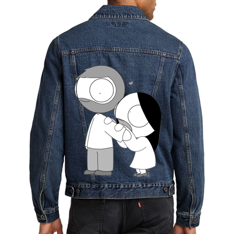 The Relationship Men Denim Jacket by cutmemey | Artistshot