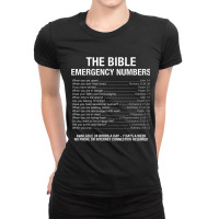 The Bible Emergency Numbers Retro Vintage Ladies Fitted T-shirt | Artistshot