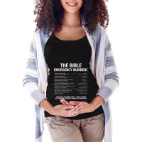 The Bible Emergency Numbers Retro Vintage Maternity Scoop Neck T-shirt | Artistshot