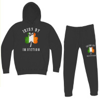 Womens Funny Irish By Injections T Shirt   St Patricks Day Gift V Neck Hoodie & Jogger Set | Artistshot