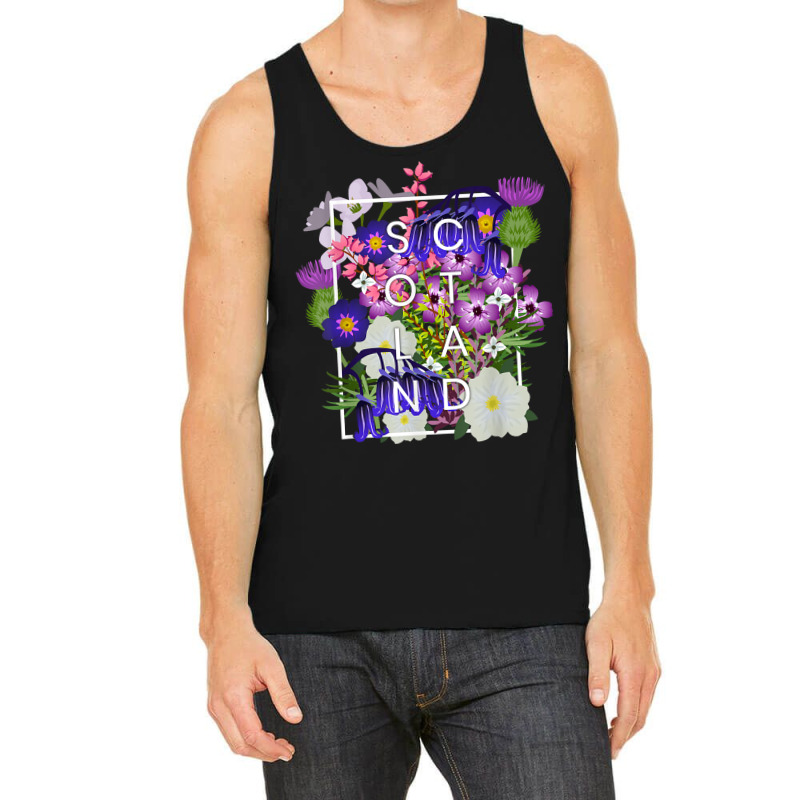 Flowers Of Scotland Word Art   Scottish Pride T Shirt Tank Top by gehriglyssy | Artistshot