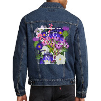 Flowers Of Scotland Word Art   Scottish Pride T Shirt Men Denim Jacket | Artistshot