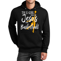 This Girl Runs On Jesus And Basketball Shirt Christian Gift Mens Best Unisex Hoodie | Artistshot