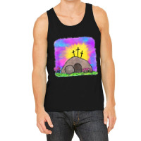 Tie Dye Jesus Cross Funny Christian Easter Day Religious Mask Tank Top | Artistshot