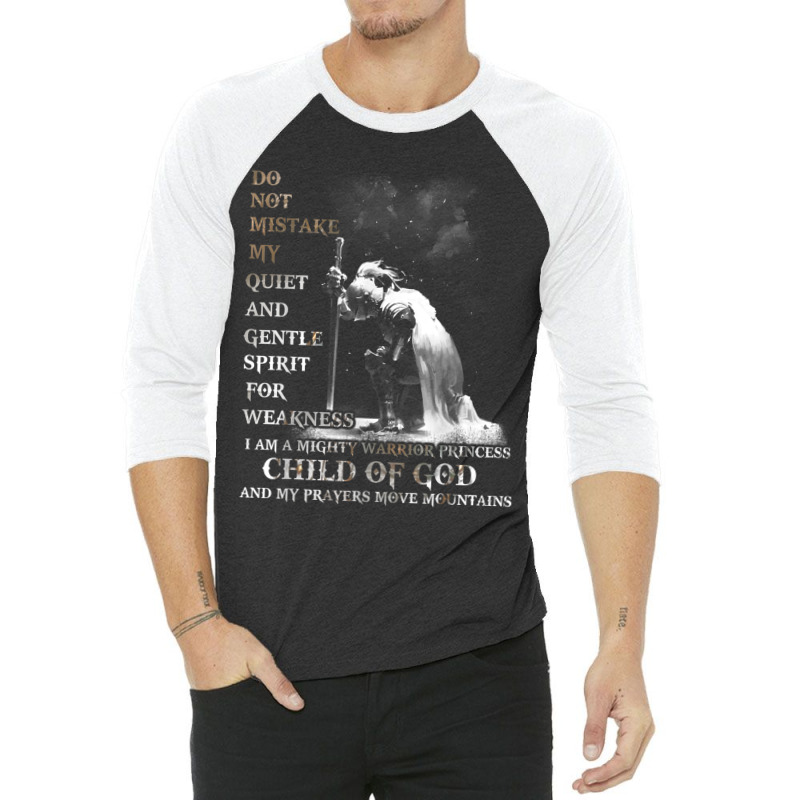 Knight Templar I Am A Child Of God A Warrior Of Christ 3/4 Sleeve Shirt | Artistshot