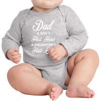 Fathers Day Long Sleeve Baby Bodysuit | Artistshot