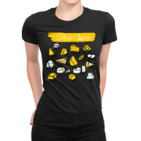 Funny Cheese Shirt  I Love Cheese  Types Of Cheese Lovers T Shirt Ladies Fitted T-shirt | Artistshot