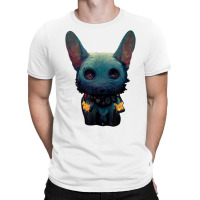 Crazy Dog With Horns For Years And Bones Big Ear T Shirt T-shirt | Artistshot