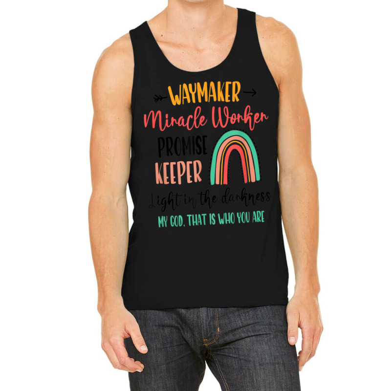 Waymaker Promise Keeper Miracle Worker Christian Kids Music Vintage Re Tank Top by Aria-Proctor | Artistshot