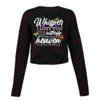 Whisper I Love You - Butterfly And Religious Painting Cropped Sweater | Artistshot