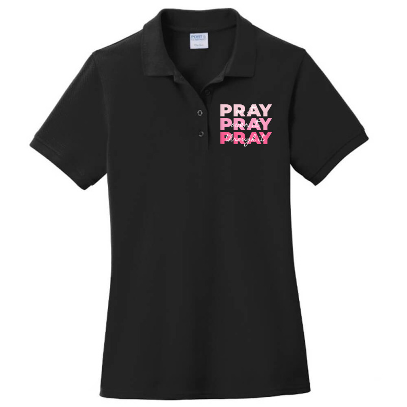 Womens Pray Pray Pray  Pray On It Pray Over It Pray Through It Vintage Ladies Polo Shirt by Aria-Proctor | Artistshot