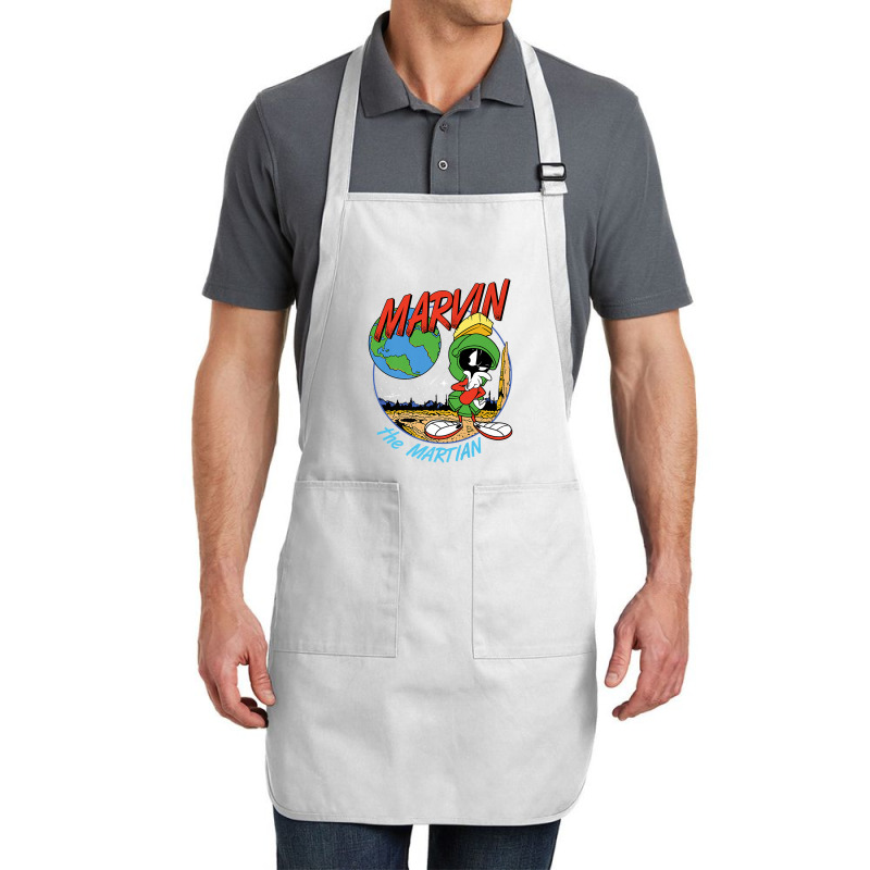 Marvin The Martian Space Premium T Shirt Full-length Apron | Artistshot