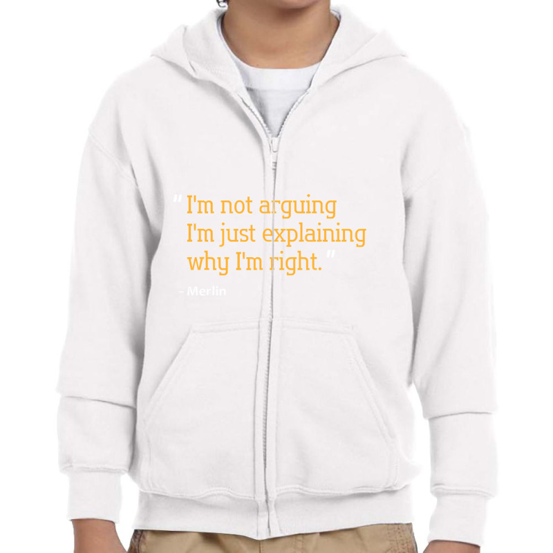 Merlin Gift Quote Funny Birthday Personalized Name Idea T Shirt Youth Zipper Hoodie | Artistshot