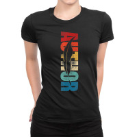 Writing Retro Vintage Novel Writer & Published Author T Shirt Ladies Fitted T-shirt | Artistshot