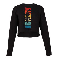 Writing Retro Vintage Novel Writer & Published Author T Shirt Cropped Sweater | Artistshot