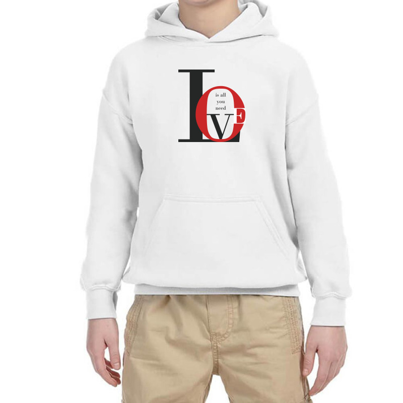 Is All You Need Love Youth Hoodie | Artistshot